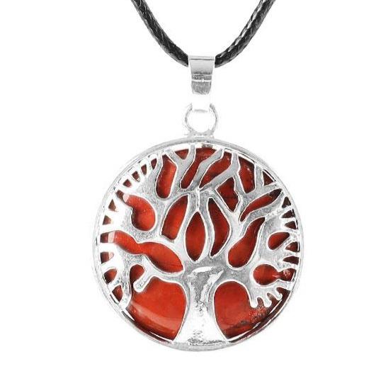 Red Jasper Tree of Life Pendant Jewelry Best Crystal Wholesalers