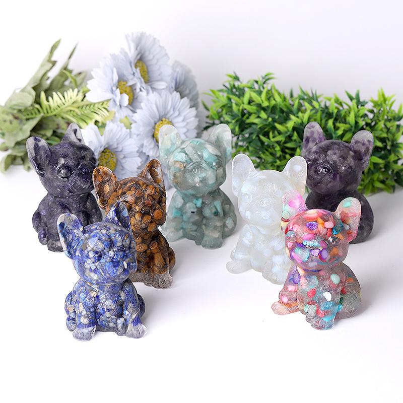 4" Resin French Bulldog Crystal Carvings Best Crystal Wholesalers