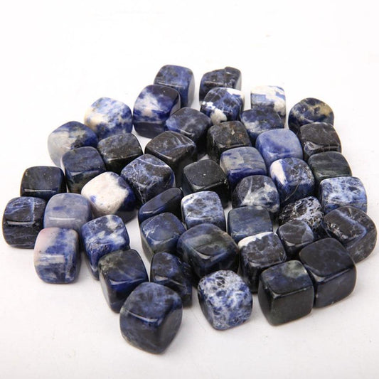 0.1kg Sodalite Cubes Bag bulk tumbled stone Best Crystal Wholesalers