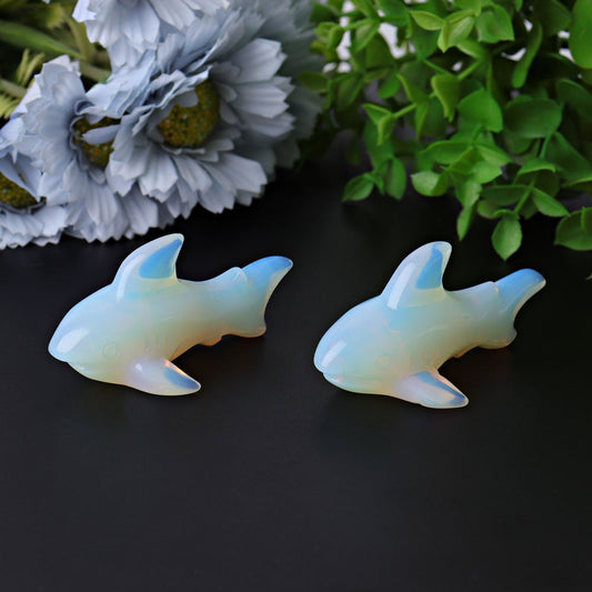 2.9" Opalite Shark Crystal Carvings Best Crystal Wholesalers