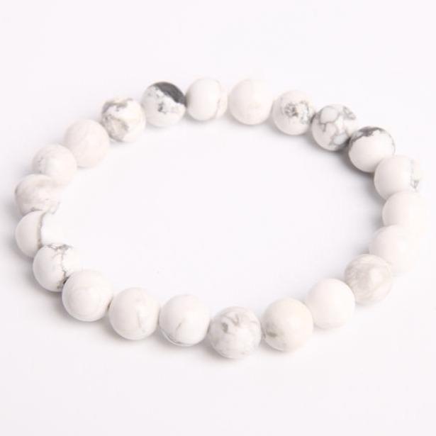 8mm Howlite Crystal Bracelet Best Crystal Wholesalers