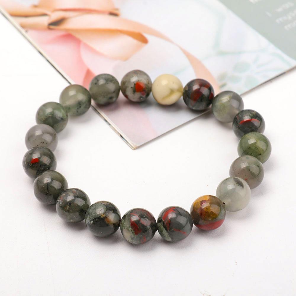 10mm Blood Stone Bracelet Best Crystal Wholesalers