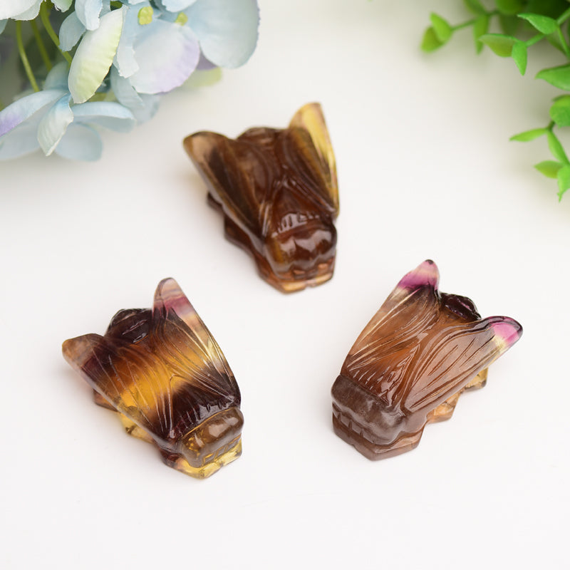 2.0" Fluorite Cicada Crystal Carving Animals Bulk Crystal wholesale suppliers