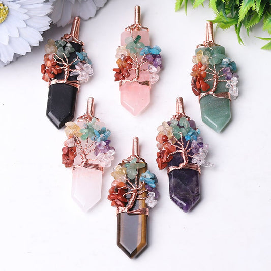 2.5" Tree of Life Crystal Pendant Best Crystal Wholesalers