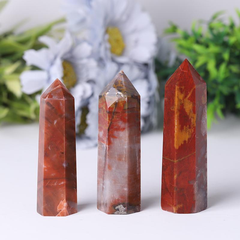 Red Jasper Point Healing Towers Points Bulk Best Crystal Wholesalers