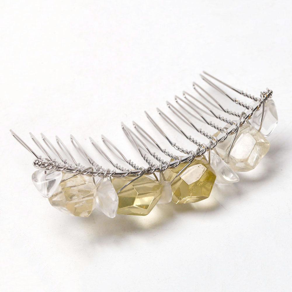 3“ Citrine Crystal Crown Comb Best Crystal Wholesalers