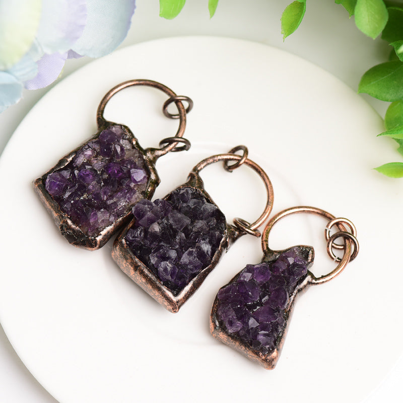 Amethyst Crystal Cluster Pendant Bulk Crystal wholesale suppliers