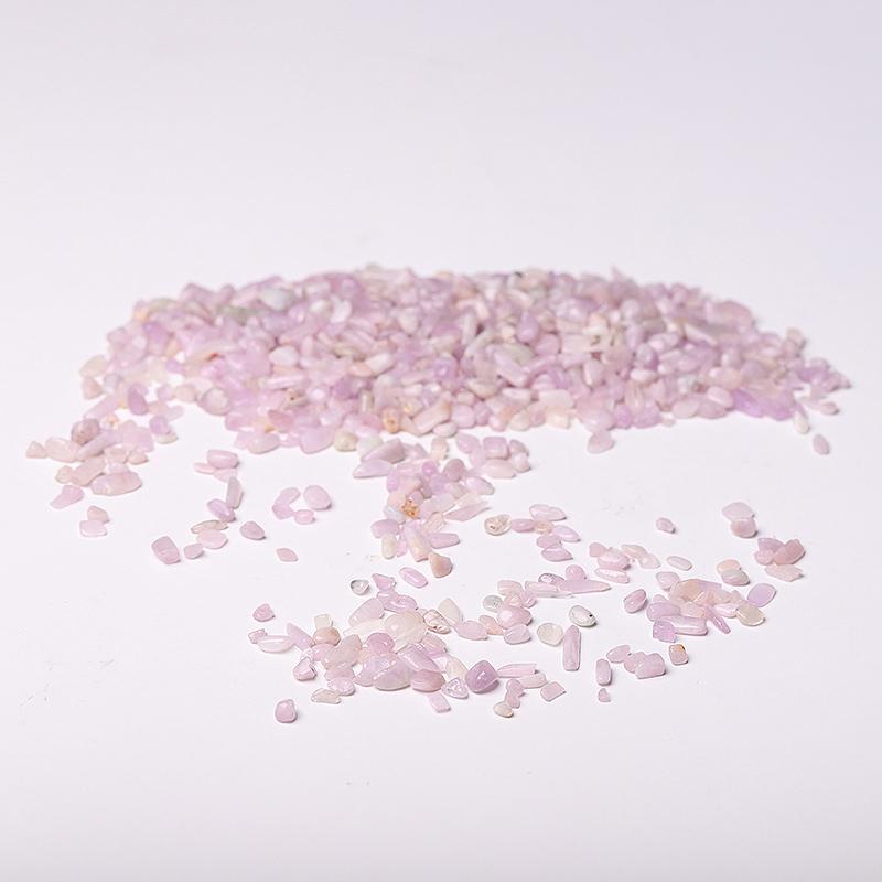 0.1kg Different Size Natural Kunzite Crystal Chips for Decoration Best Crystal Wholesalers