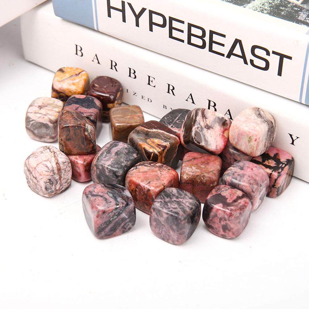 0.1kg Rhodonite Cubes Bag bulk tumbled stone Best Crystal Wholesalers