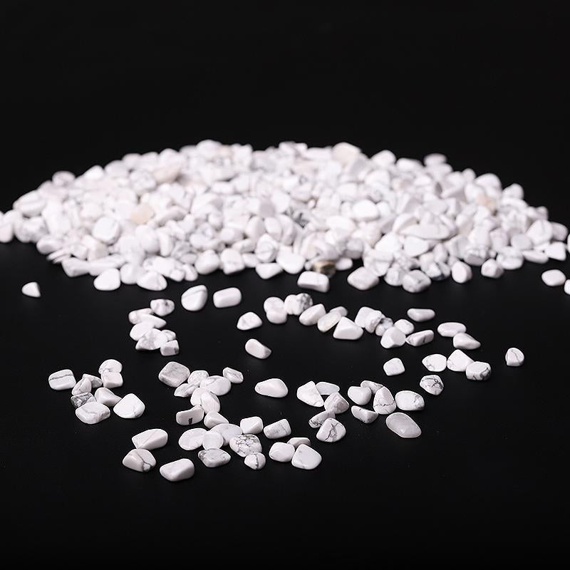 0.1kg Different Size Howlite Chips Crystal Chips for Decoration Best Crystal Wholesalers