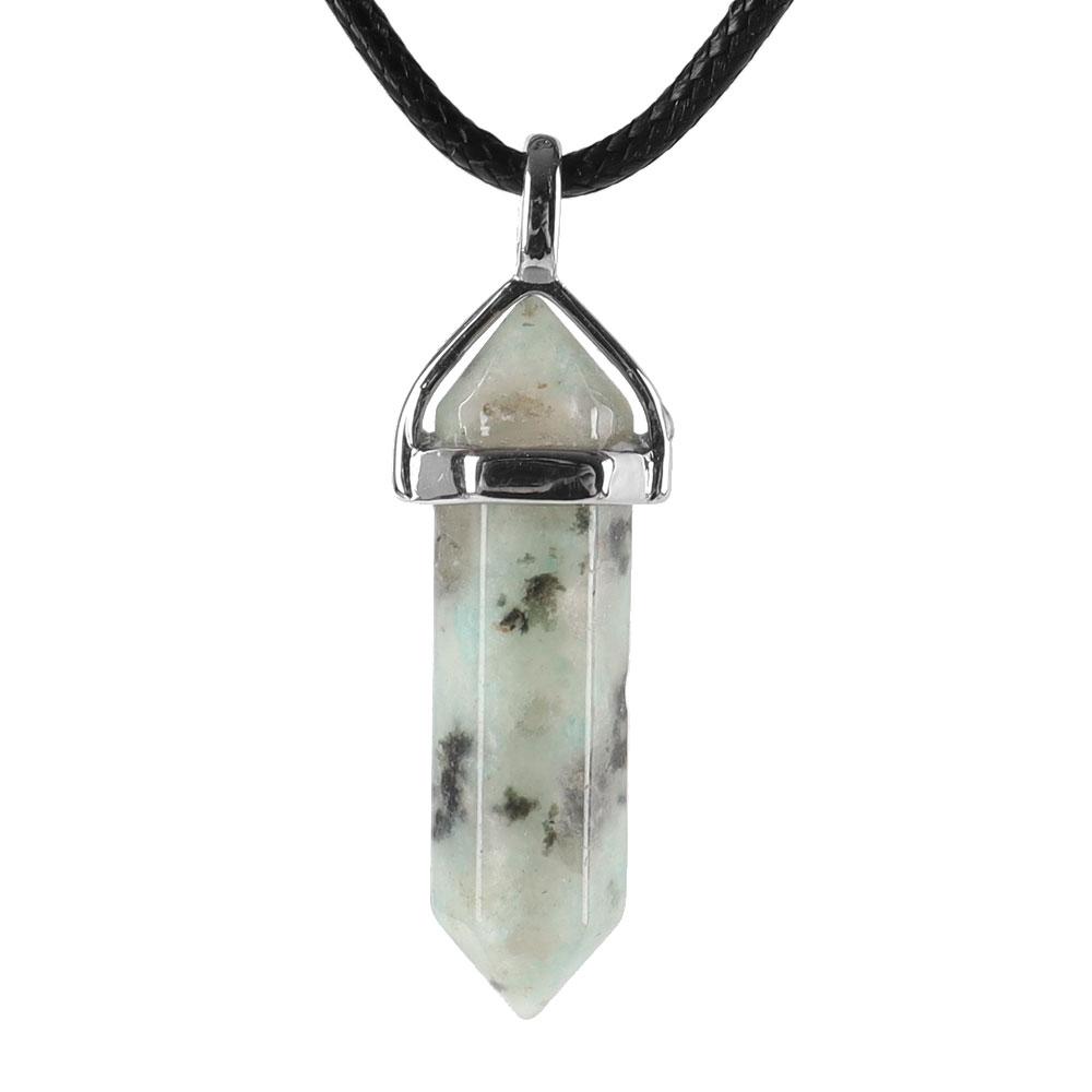 Natural Semi-Precious Gemstone Crystal Healing Hexagonal Point Chakra Pendant Best Crystal Wholesalers