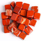 0.1kg Red Jasper Crystal Cubes bulk tumbled stone Best Crystal Wholesalers