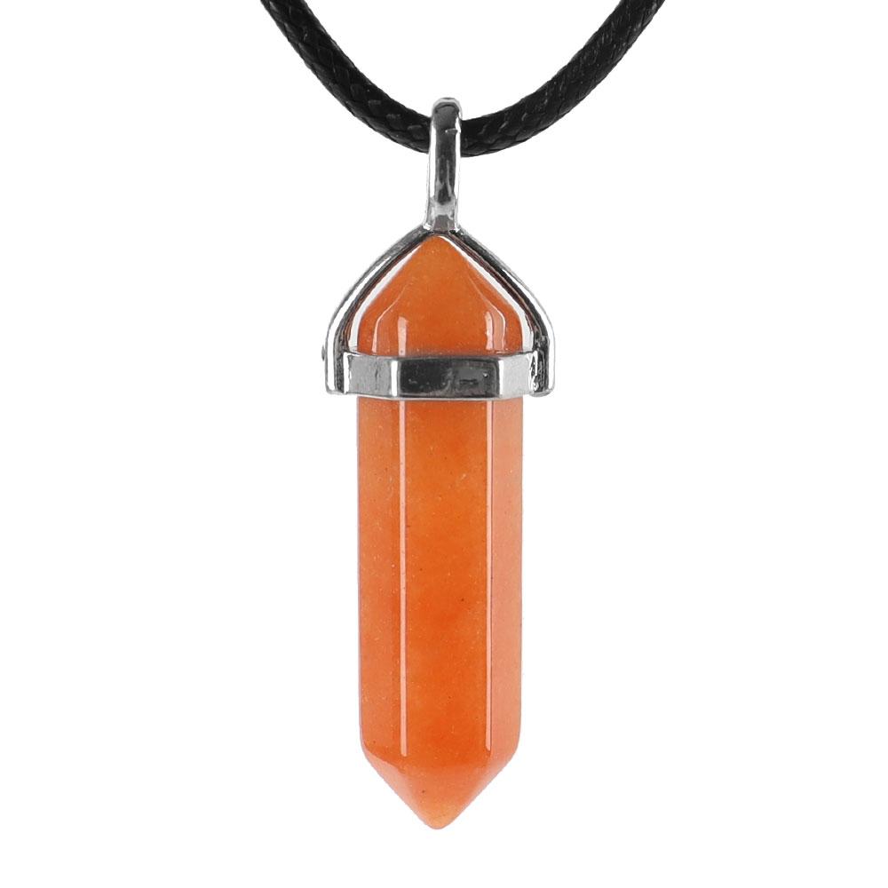 Natural Semi-Precious Gemstone Crystal Healing Hexagonal Point Chakra Pendant Best Crystal Wholesalers