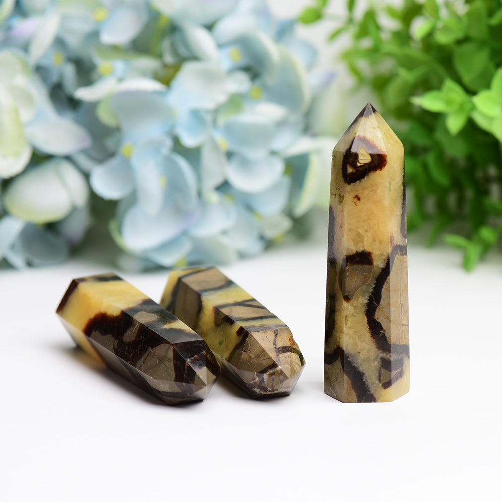 2.5"-4.5" Septarian  Septarium Crystal Points Towers  Bulk Best Crystal Wholesalers