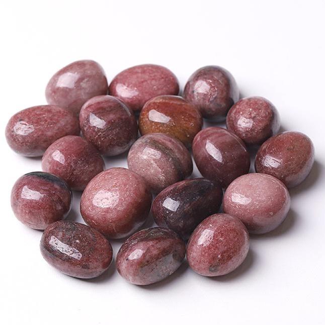 0.1kg 25mm-35mm Strawberry Quartz bulk tumbled stone Best Crystal Wholesalers