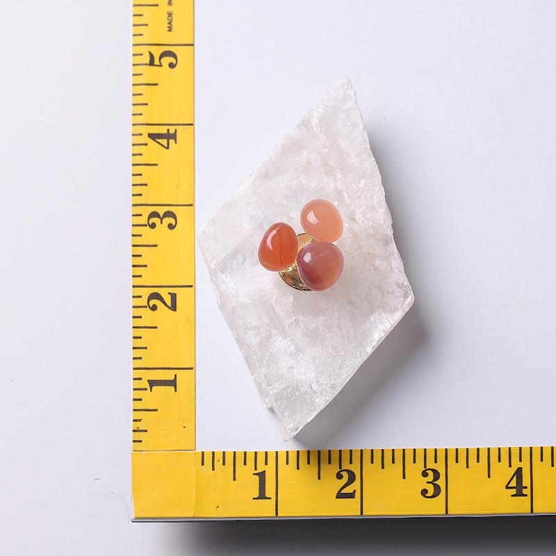 4" Selenite Base with Carnelian Decoration Free Form Bulk Best Crystal Wholesalers