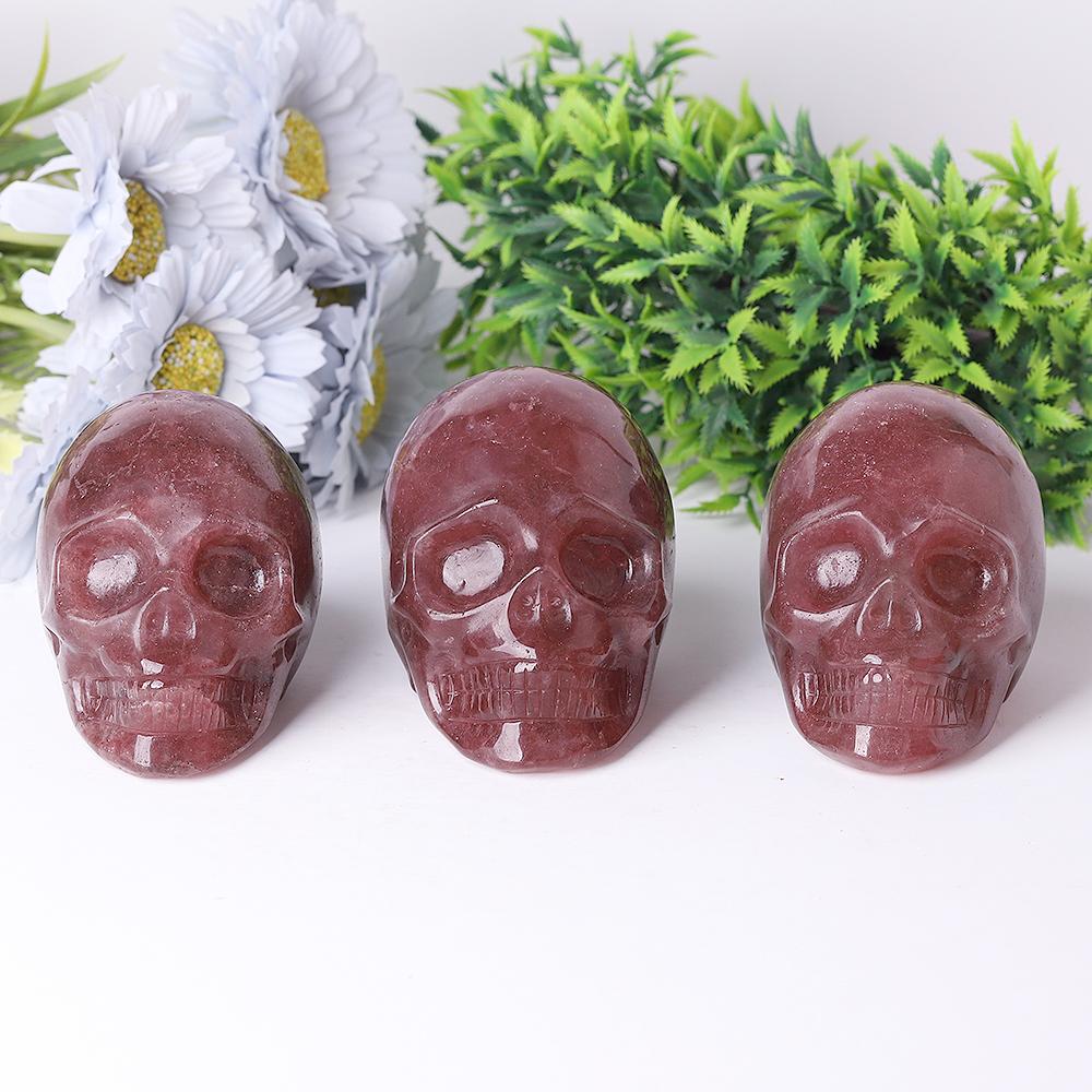 Strawberry Quartz Crystal Skull Carvings Best Crystal Wholesalers