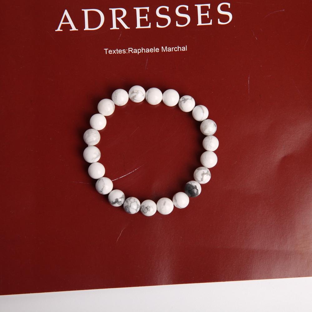 8mm Howlite Crystal Bracelet Best Crystal Wholesalers