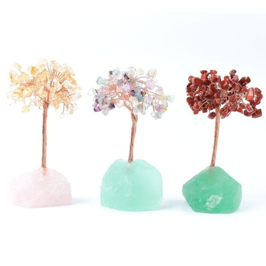 Handmade Crystal Chips Tree for Home Decoration