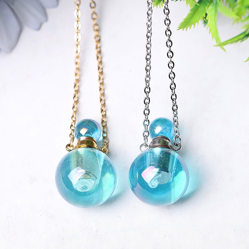 0.5ml Aura Angel Crystal Perfume Bottle Necklace DIY Best Crystal Wholesalers