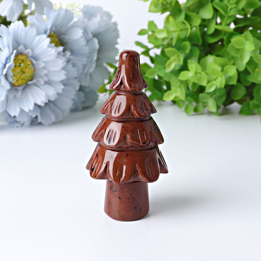 3" Fir Tree Crystal Carvings for Christmas Plants Bulk Best Crystal Wholesalers