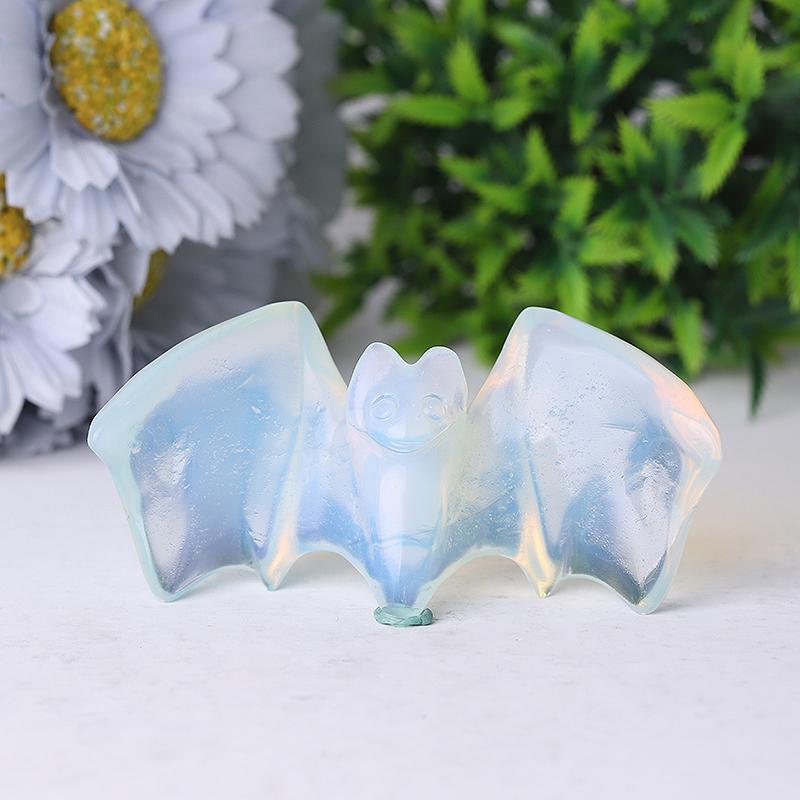 4" Bat Carving Crystal Carving for Halloween Decoration Best Crystal Wholesalers