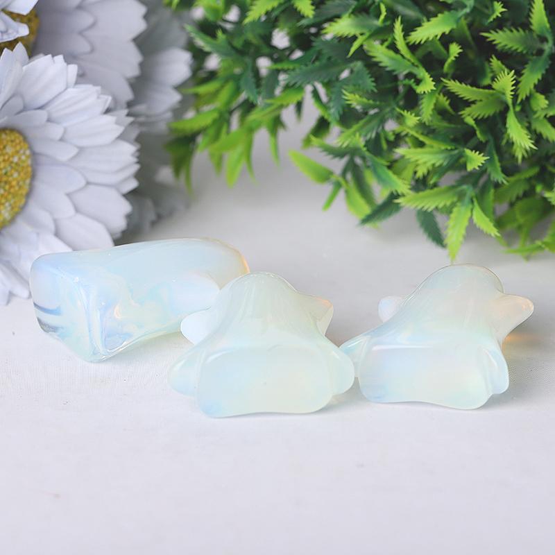 1.8" Opalite Ghost Crystal Carvings for Halloween Best Crystal Wholesalers