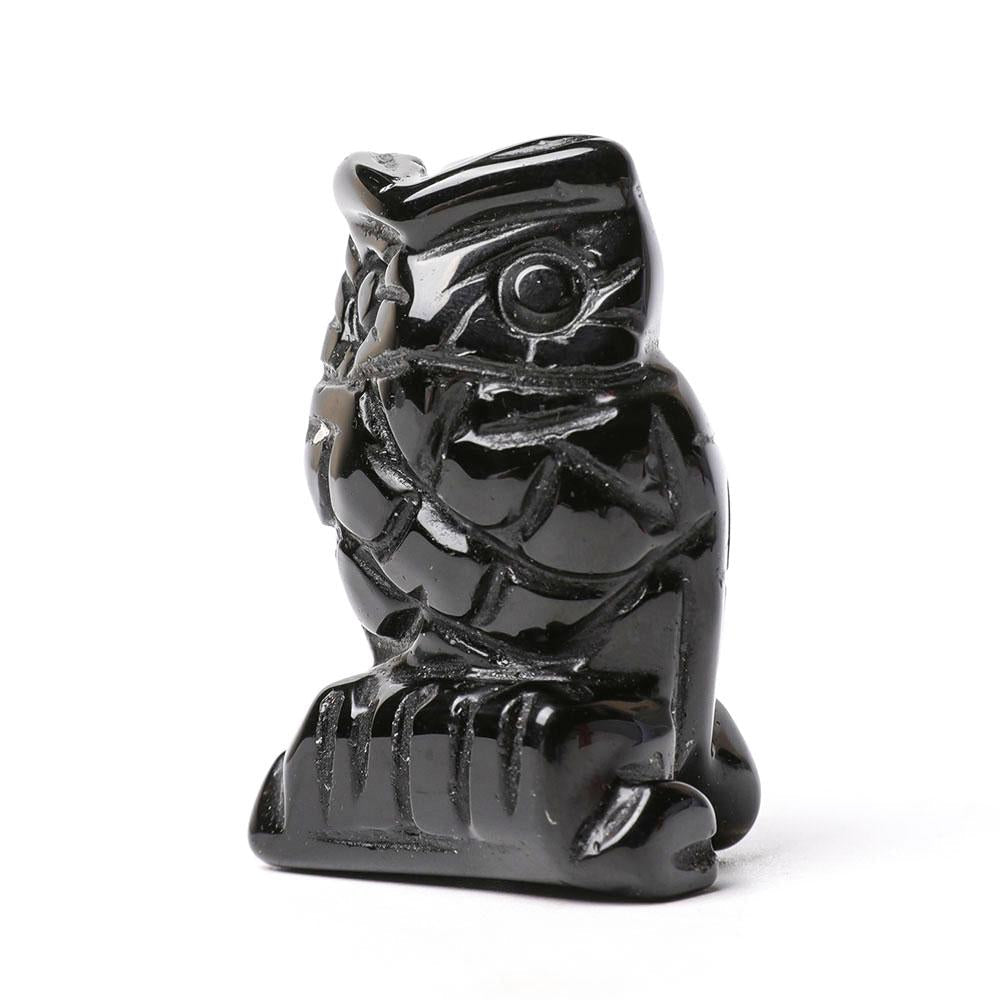 2.0" Crystal Carving Owl Figurine Decoration Animal Bulk Best Crystal Wholesalers