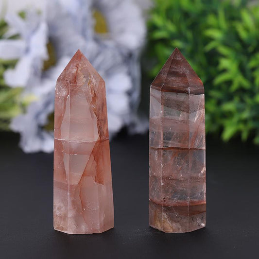 Natural High Quality Fire Quartz Towers Points Bulk Best Crystal Wholesalers