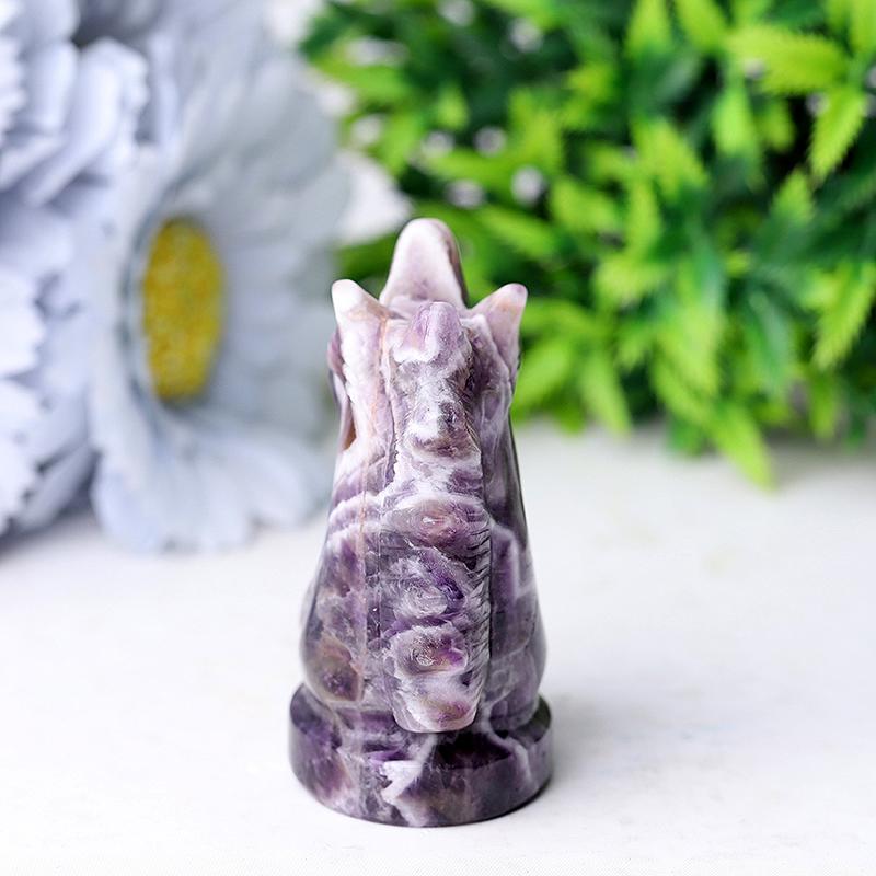 2.3" Dream Amethyst Unicorn Crystal Carvings Animal Bulk Best Crystal Wholesalers