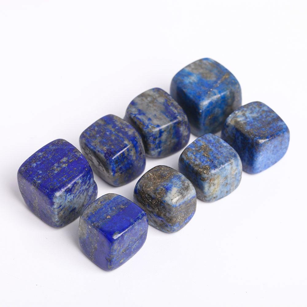 0.1kg Natural Polished Stones Blue Lapis Lazuli bulk tumbled stone Crystal Cubes Best Crystal Wholesalers