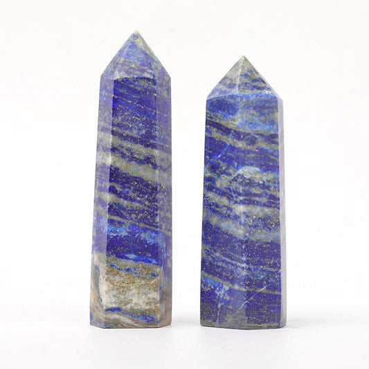 Set of 2 Lapis Towers Points Bulk Best Crystal Wholesalers