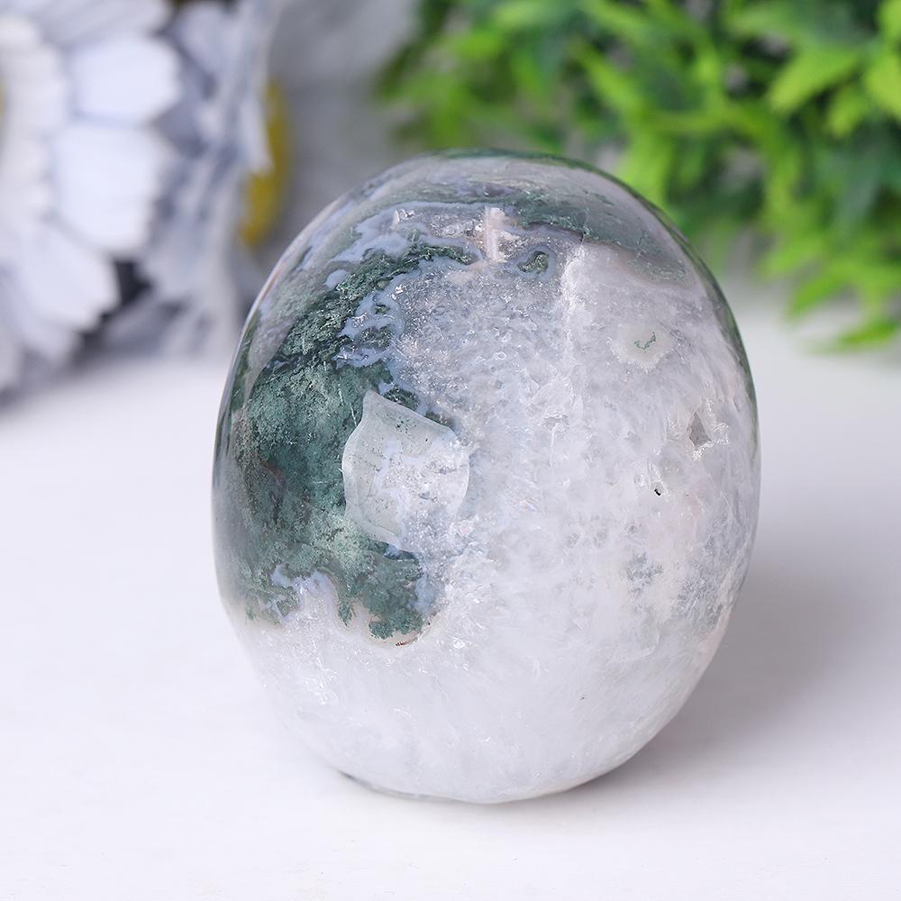 Moss Agate Crystal Skull Carvings Best Crystal Wholesalers