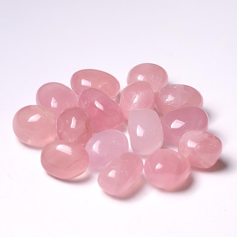 2.5-3.5cm Rose quartz tumbles in bulk 