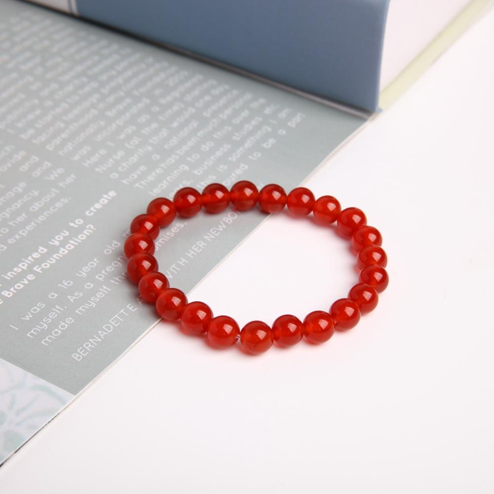 8mm Red Chalcedony Crystal Bracelet Best Crystal Wholesalers