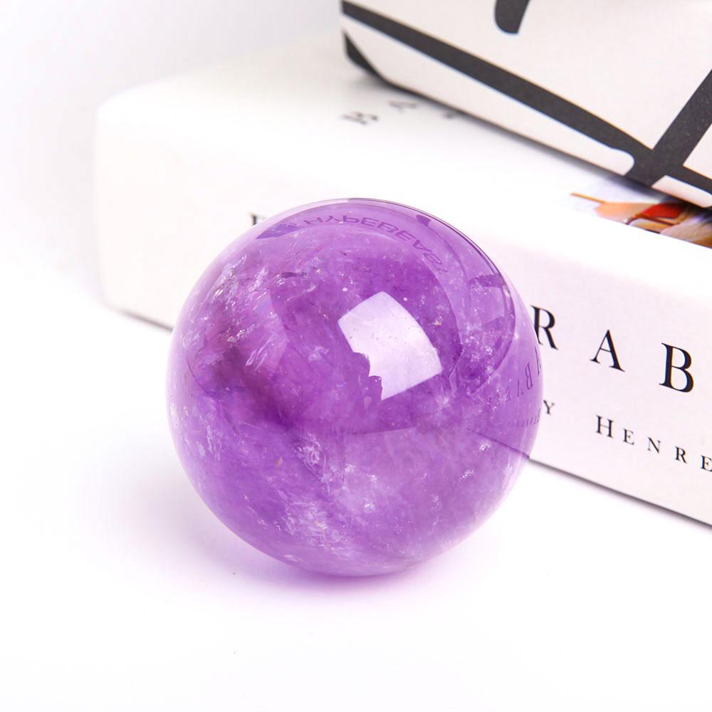 2.25” Natural Amethyst Crystal Sphere Best Crystal Wholesalers