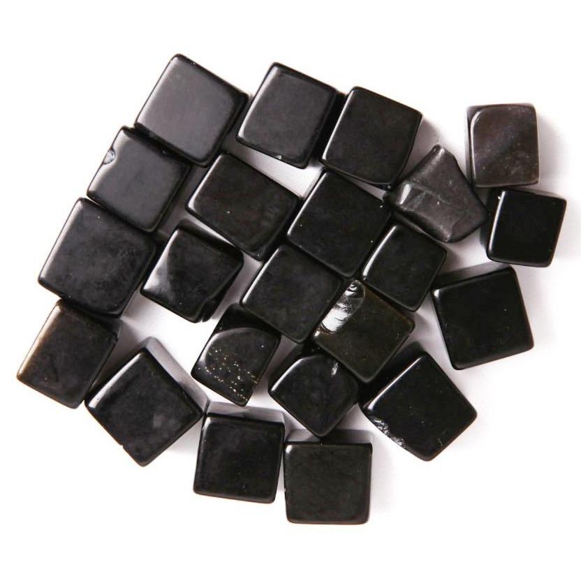 0.1kg Black Obsidian Crystal Cubes bulk tumbled stone Shape Stone Best Crystal Wholesalers