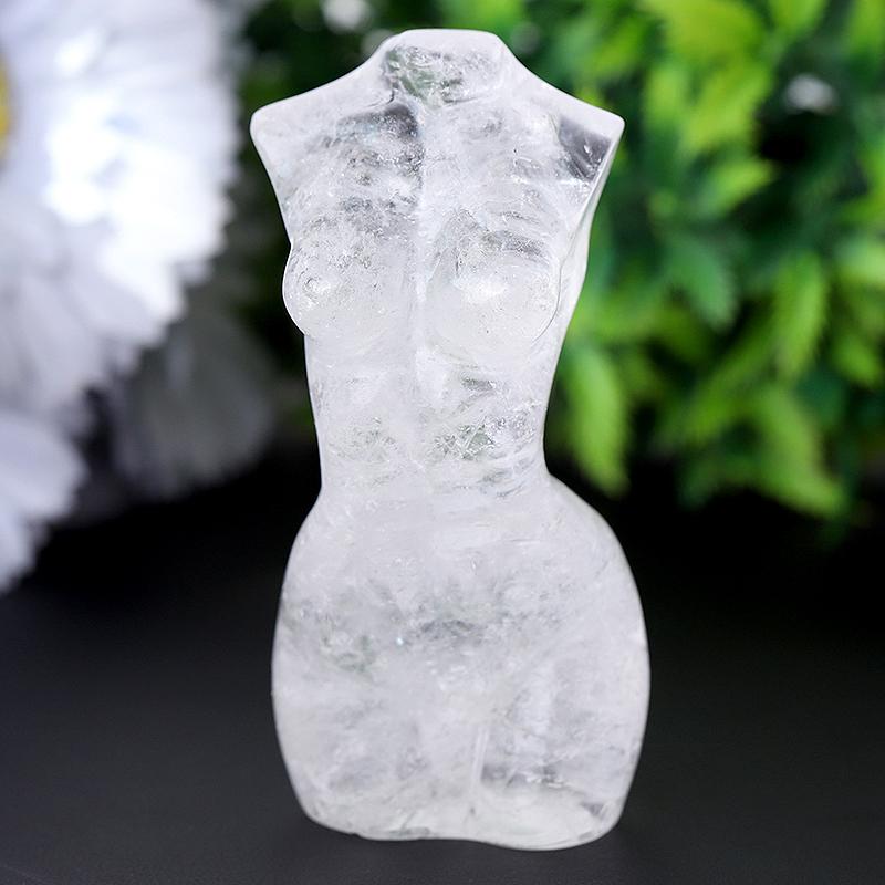 3" Clear Quartz Woman Man Model Body Crystal Carvings Best Crystal Wholesalers