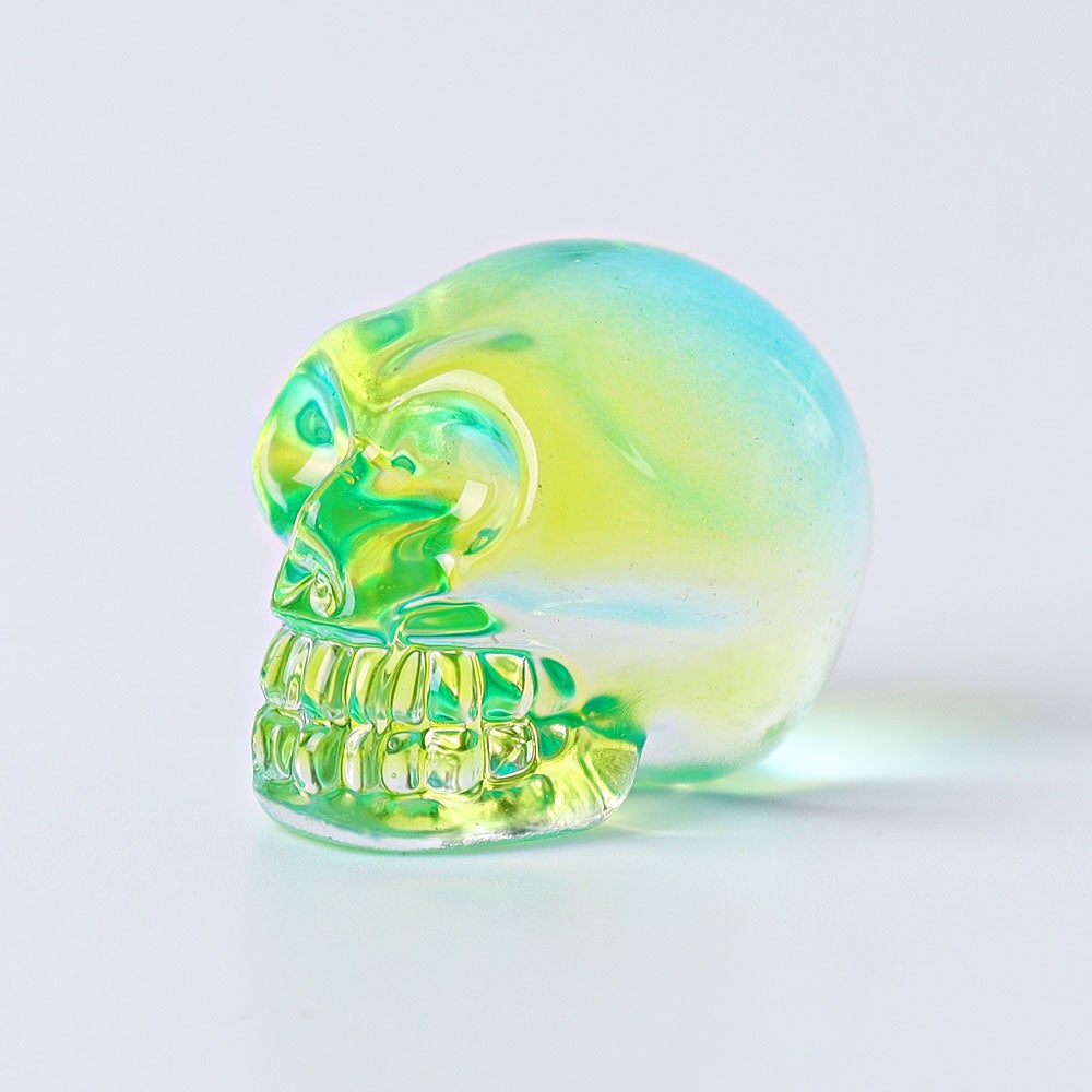 1" Aura Skull  Angel Crystal Carvings （Random sending color） Best Crystal Wholesalers