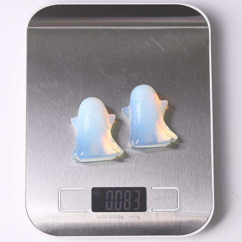 1.8" Opalite Ghost Crystal Carvings for Halloween Best Crystal Wholesalers