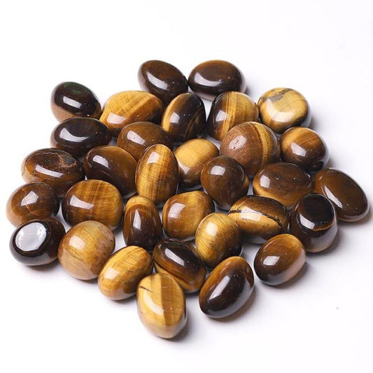 0.1kg  High Quality Polished Tiger Eye bulk tumbled stone for Sale Best Crystal Wholesalers