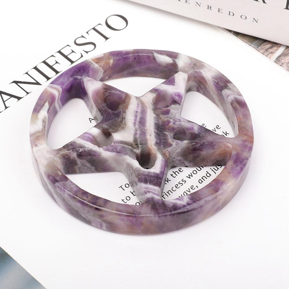 Dream Amethyst Crystal Carving Star