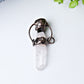 2.3" Clear Quartz with Vintage Skull Decoration Pendant Best Crystal Wholesalers