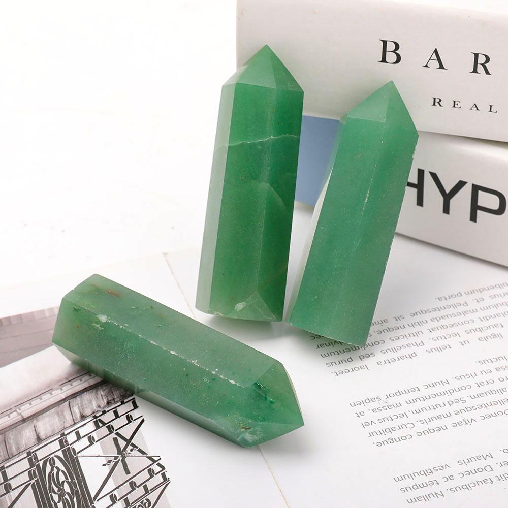 3" Green Aventurine Towers Points Bulk Best Crystal Wholesalers