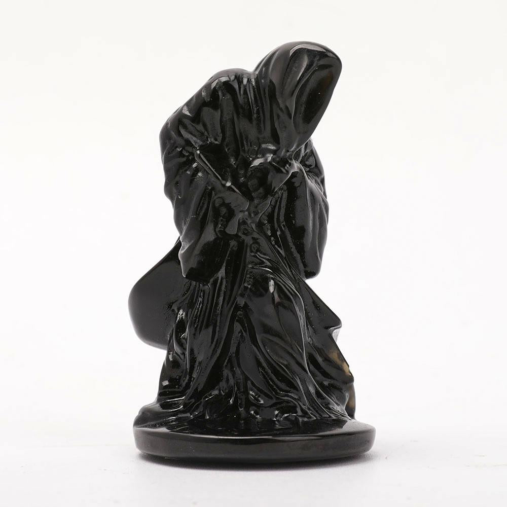 3" Black Obsidian Grim Reaper Carvings