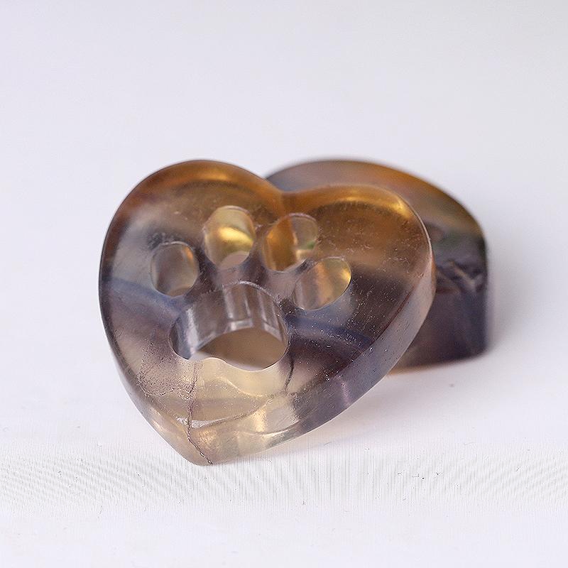 1.5" Heart with Cat Paw Shape Crystal Carvings Best Crystal Wholesalers