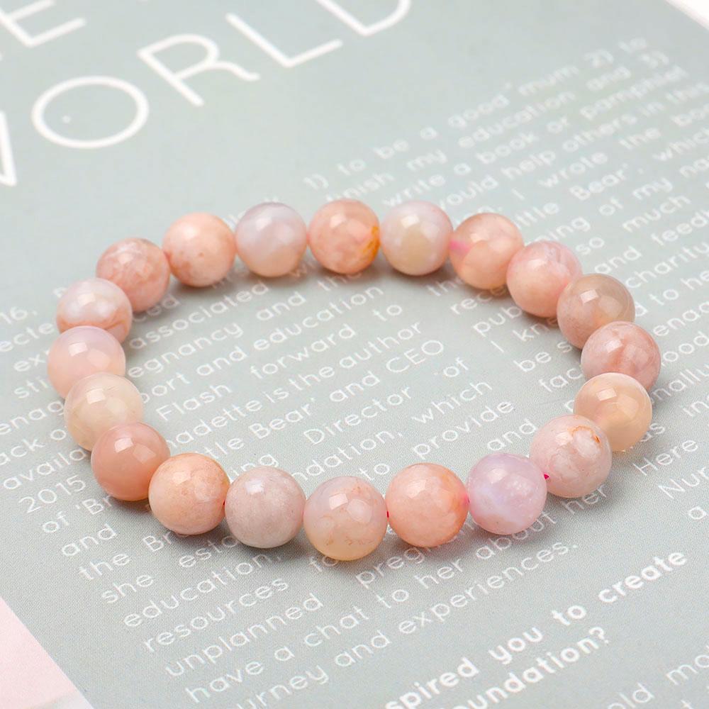 9.5mm Flower Agate Bracelet Best Crystal Wholesalers