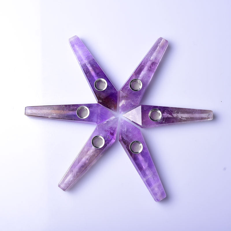 Amethyst Smoking Pipe wholesale support mixed customization