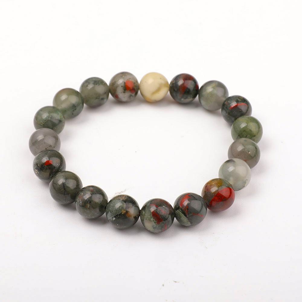 10mm Blood Stone Bracelet Best Crystal Wholesalers