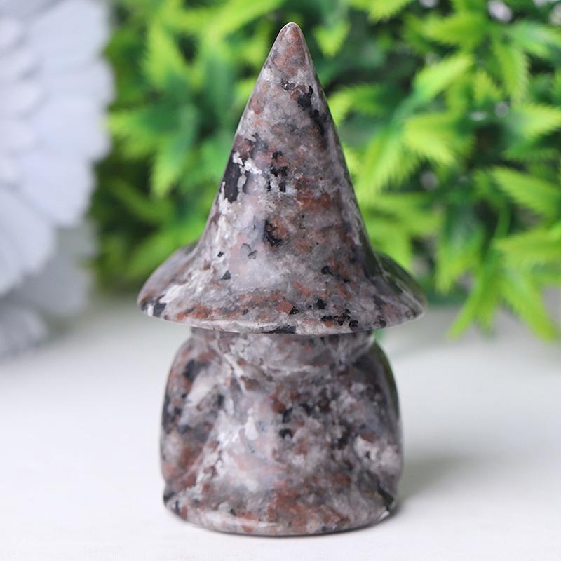 3" Yooperlite Baby Witch Wizard Crystal Carvings for Halloween Best Crystal Wholesalers